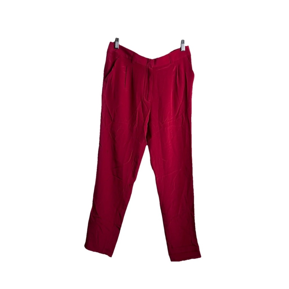Jenni Kayne Pants Silk Trousers Slacks Pleated